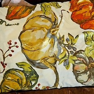 Potterybarn fall theme table cloth